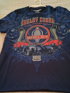 Selby Navy Blue Cobra Racing Graphic Tee Sz.M